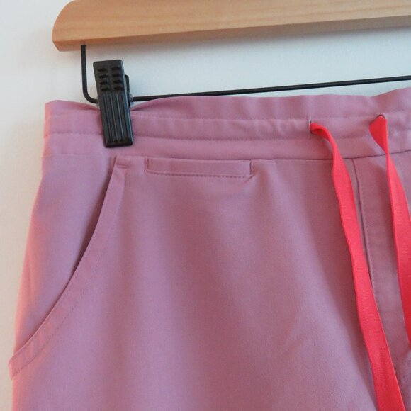 FIGS Yola Skinny Scrub Pants in Light Pink Coral - Size XS Petite - Picture 5 of 13